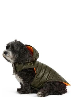 Pajar Black Puffer Doggie Raincoat